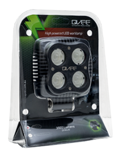 QVWL40WF 40w High Powered Square LED Worklamp – Flood Beam