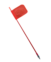 QVSFQ3000 Safety Flag 3m with Quick Release Base