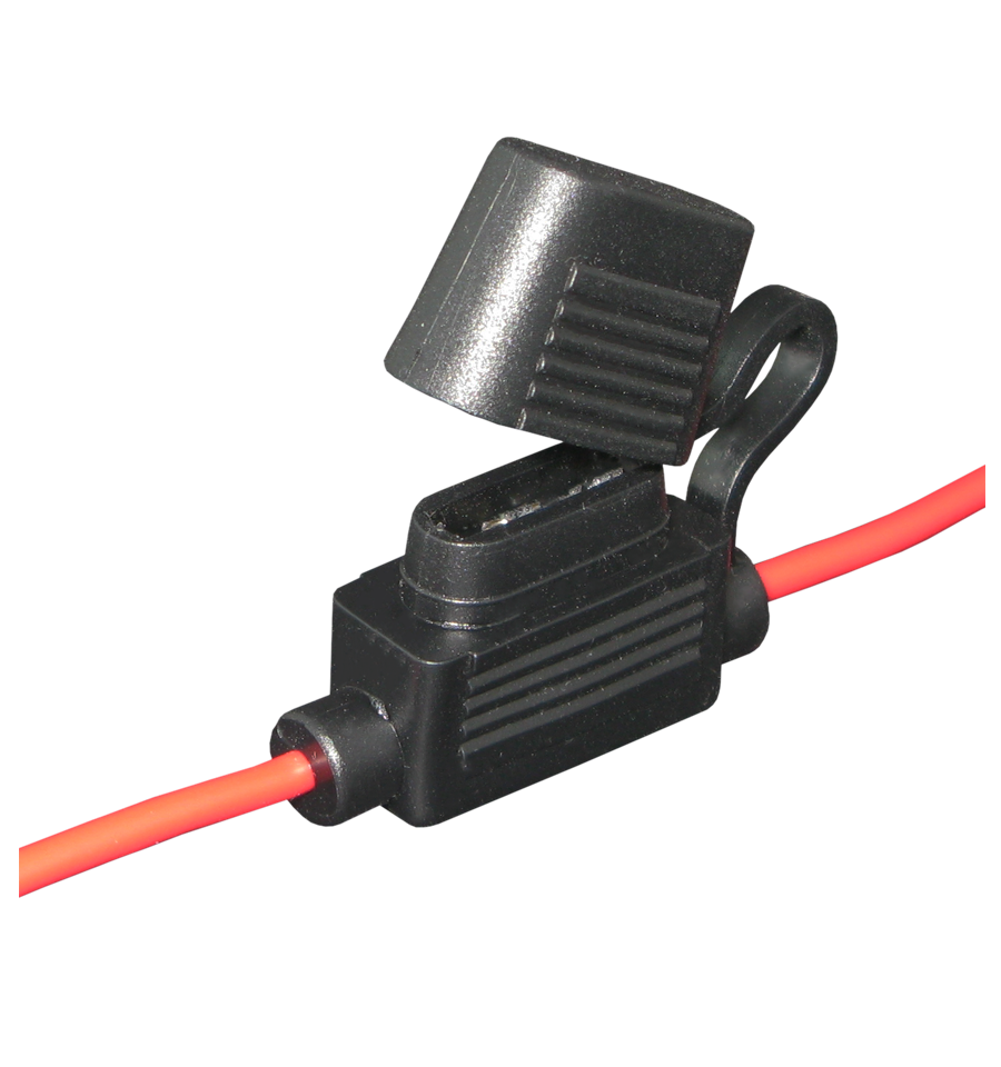 FH1016UBR 10A Inline Waterproof Blade Fuse Holder with 300mm Lead