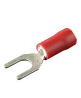 CT08/100 Red Fork Terminal 4mm Fork I.D