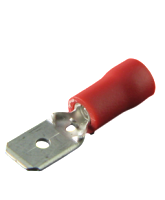 CT14/100 Red Male Spade Terminal 6.3mm Spade Width