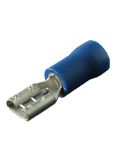 CT62/100 Blue Female Spade Terminal 4.8mm Spade Width