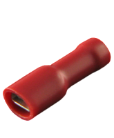 CT66/100 Fully Insulated Red Female Spade Terminal 4.8mm Spade Width