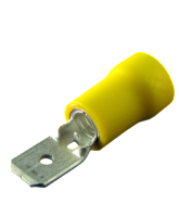 CT87 Yellow Male Spade Terminal 6.3mm spade width