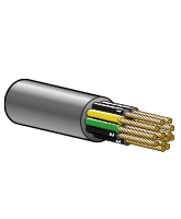 FLEXTEL18G1 10A 12.4mm Flexible Control Cable – 17 Cores + Earth