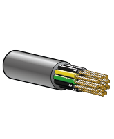 FLEXTEL7G1.5 16A 9.5mm Flexible Control Cable – 6 Cores + Earth