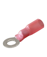 CTWP02 Red Heatshrink 4mm Ring Terminal