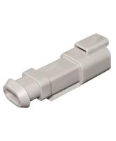 DT04-2P-E008 Deutsch DT Series 2 Pin Receptacle with Heatshrink End