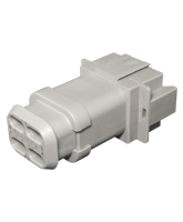 DT04-8P-E008 Deutsch DT Series 8 Pin Receptacle with Heatshrink End