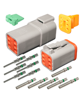 DT6 Deutsch 6 Pin DT Series Complete Connector Kit