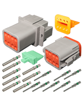 DT8 Deutsch 8 Pin DT Series Complete Connector Kit