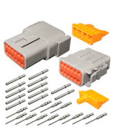 DT12M Deutsch 12 Pin Mini DTM Series Complete Connector Kit