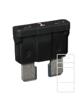 QVATOF1BL 1 Amp Standard ATO Blade Fuse