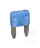 QVMIN15/50 15 Amp Mini Blade Fuse