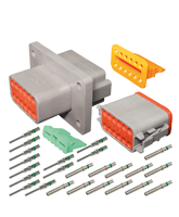 DT12FL-KIT Deutsch 12 Pin Flange Mount DT Series Complete Connector Kit