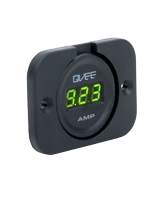 QVPSFMP Single Flush Mount Amp Gauge