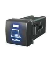 QVSWPL1BBL Square Toyota Beacon Switch with Blue Illumination On-Off