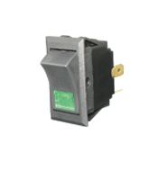 SR23103G SPST Off/On Rocker Switch – Green