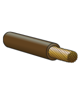 430BN 4mm Single Cable – Brown 30m Roll