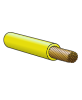 6100YL 6mm Single Cable – Yellow 100m Roll