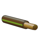 AT4500BNGN 4mm Single Trace Cable – Brown/Green 500m Roll