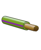AT430GNPU 4mm Single Trace Cable – Green/Purple 30m Roll