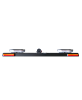 RHBAR1250-NT22L Black Alloy Mine Bar with Dual Slimline Beacon