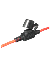 QVFHM12 20A In-line Waterproof Mini Blade Fuse Holder with 300mm Lead