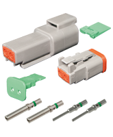 DT2 Deutsch 2 Pin DT Series Complete Connector Kit