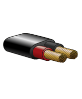 5100TS 5mm Twin Sheathed Cable Red/Black